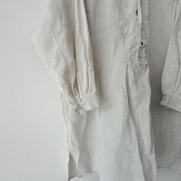 ANTIQUE FRENCH LINEN SHIRT FROM LATE 1800s - Amazing Condition! - Picture 9 of 10